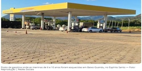 Em viagem de férias, pai esquece filhas de 6 e 10 anos em posto de gasolina e retorna 40 km para buscá-las no ES