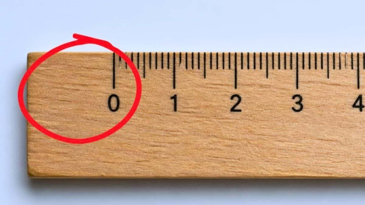 Entenda o espaço antes do zero na régua