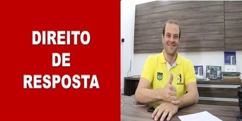 DIREITO DE RESPOSTA CONCEDIDO A DALMO SANTANA JÚNIOR