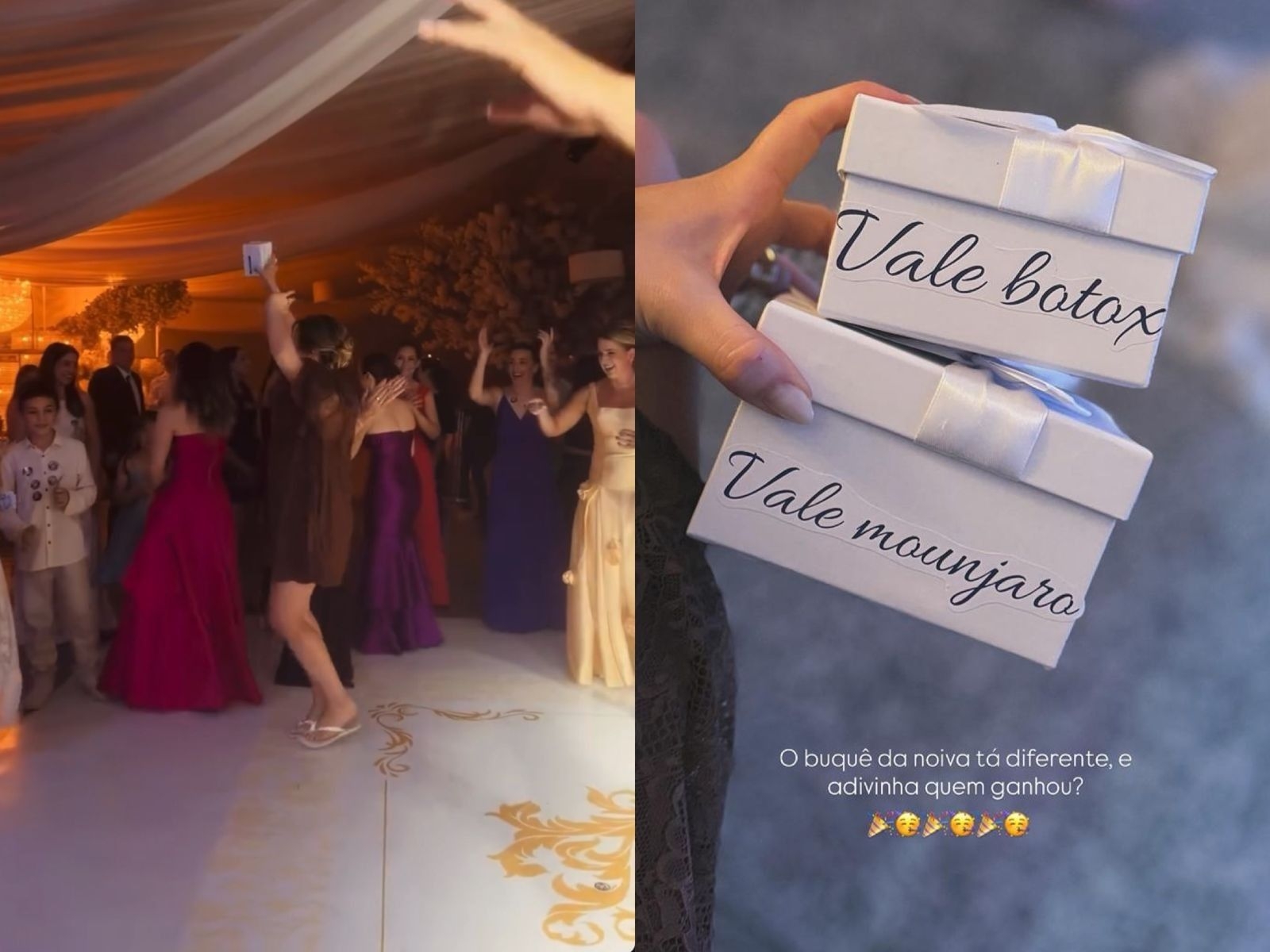 Casamento inusitado tem Mounjaro e botox jogados pela noiva