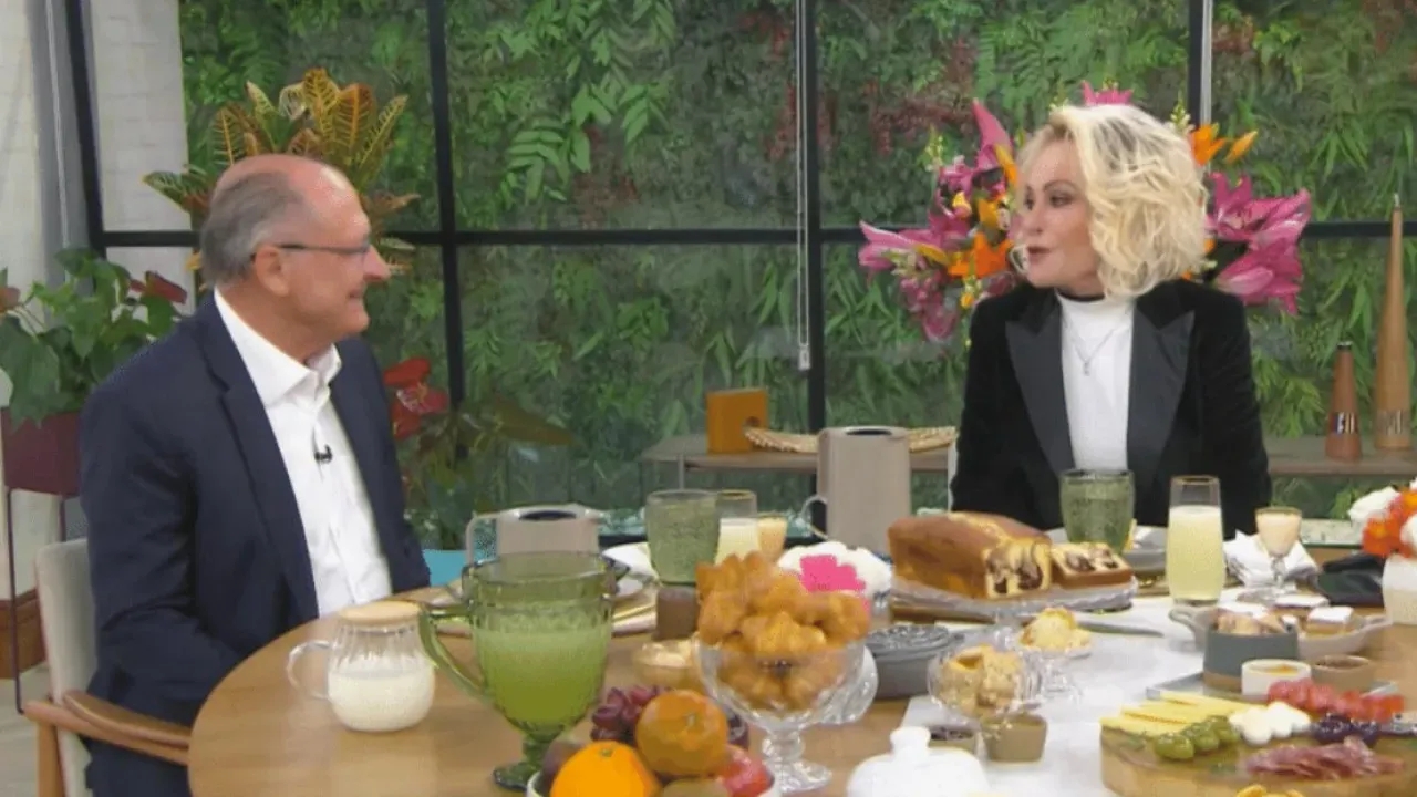 Alckmin discute comércio no programa de Ana Maria Braga