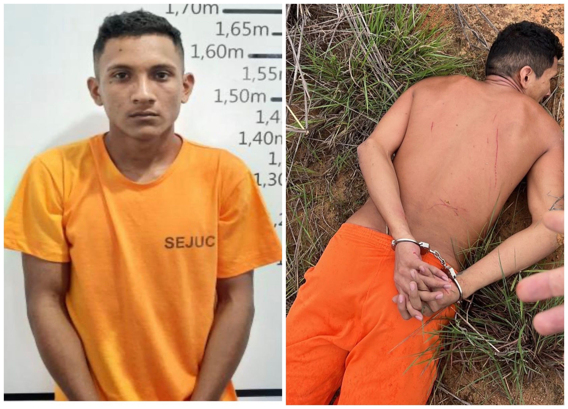 Detento conhecido como Maconha foge e é recapturado em Roraima