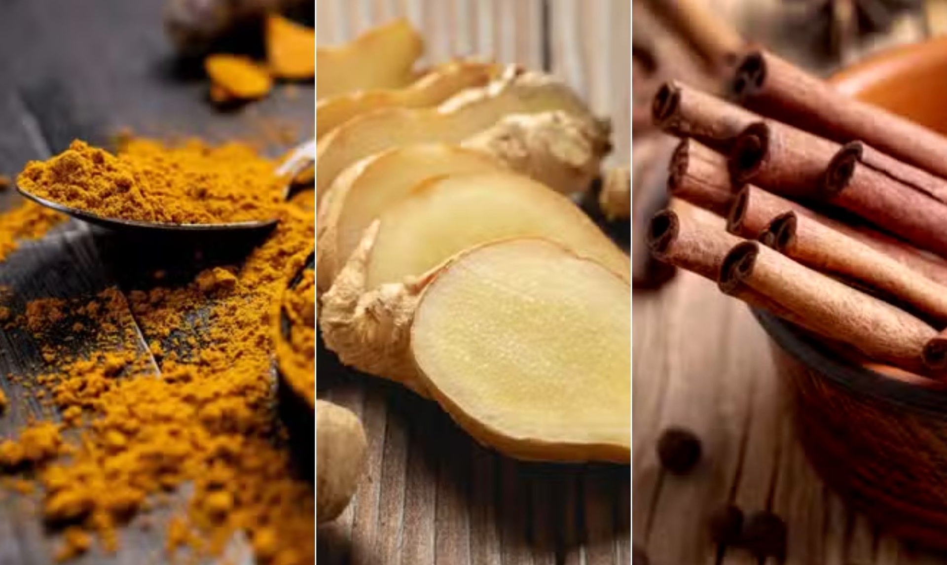 Benefícios do chá de cúrcuma, gengibre e canela