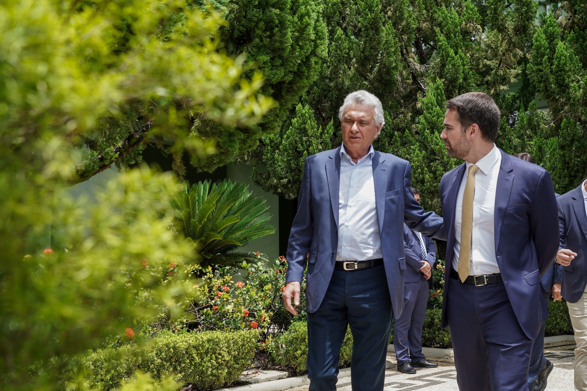 Leite destaca Caiado como forte candidato à Presidência
