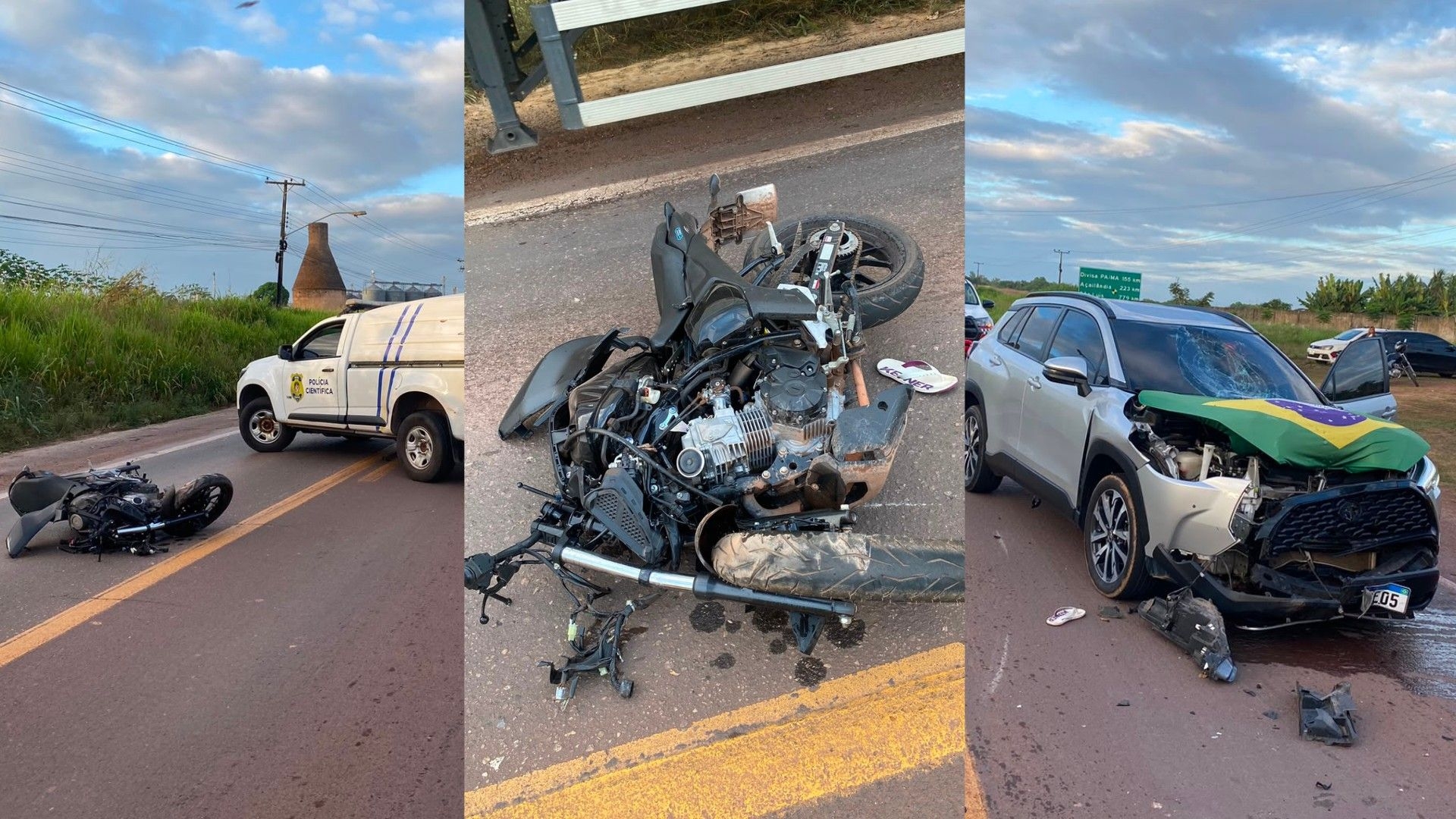 Motociclista morre em colisão na BR-010 em Paragominas