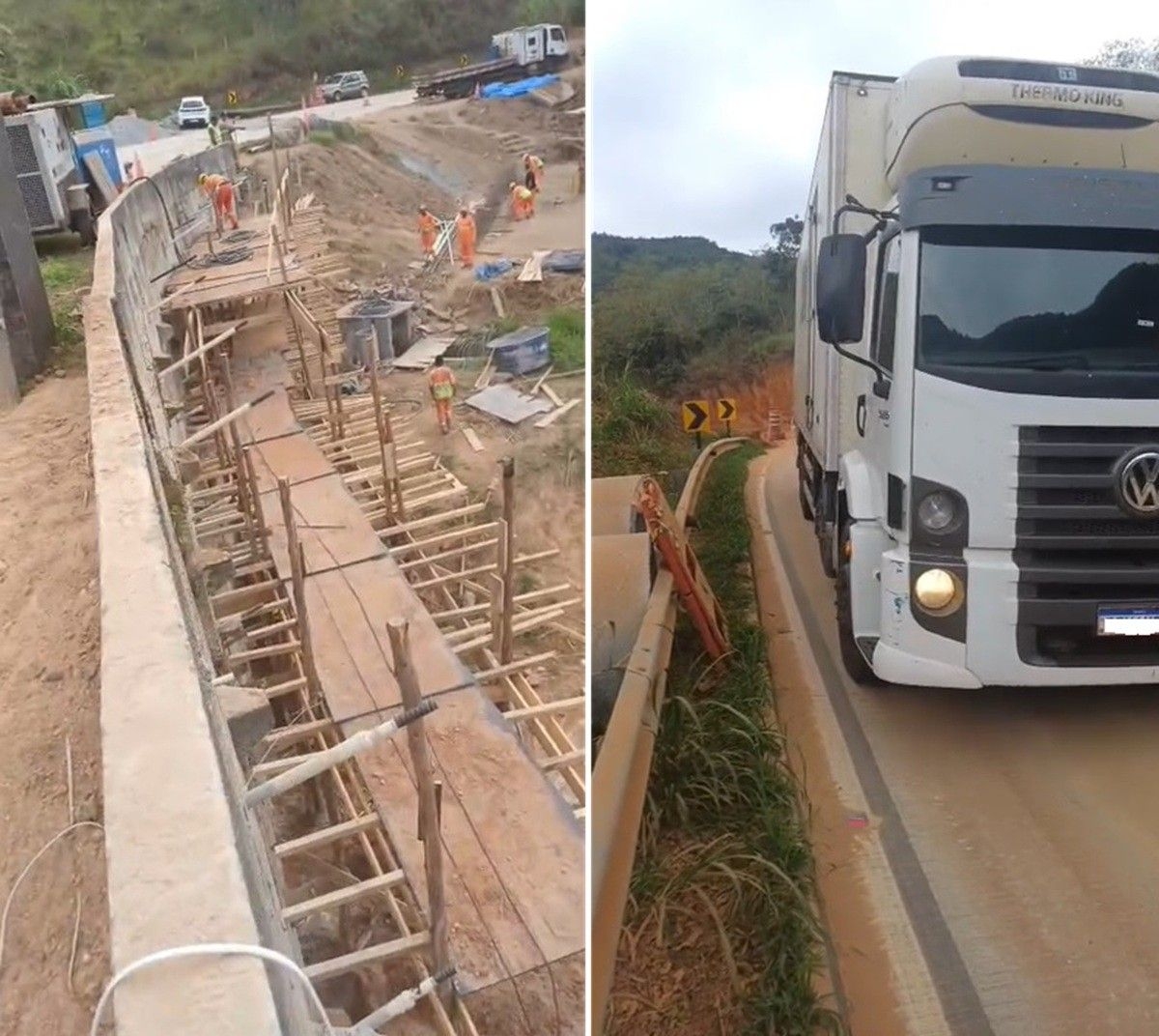 Circulação de ônibus e caminhões é liberada na BR-495