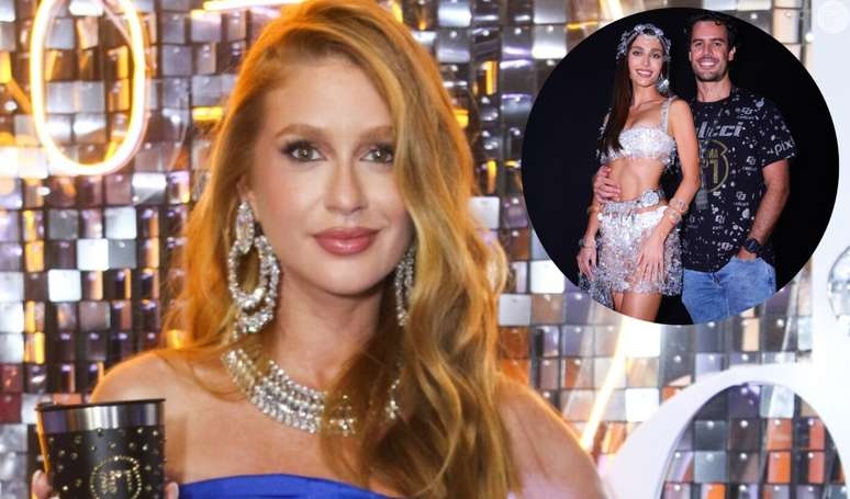 Sem climão? Com noivo atual, Marina Ruy Barbosa divide camarote com ex-marido, Xande Negrão, no Carnaval