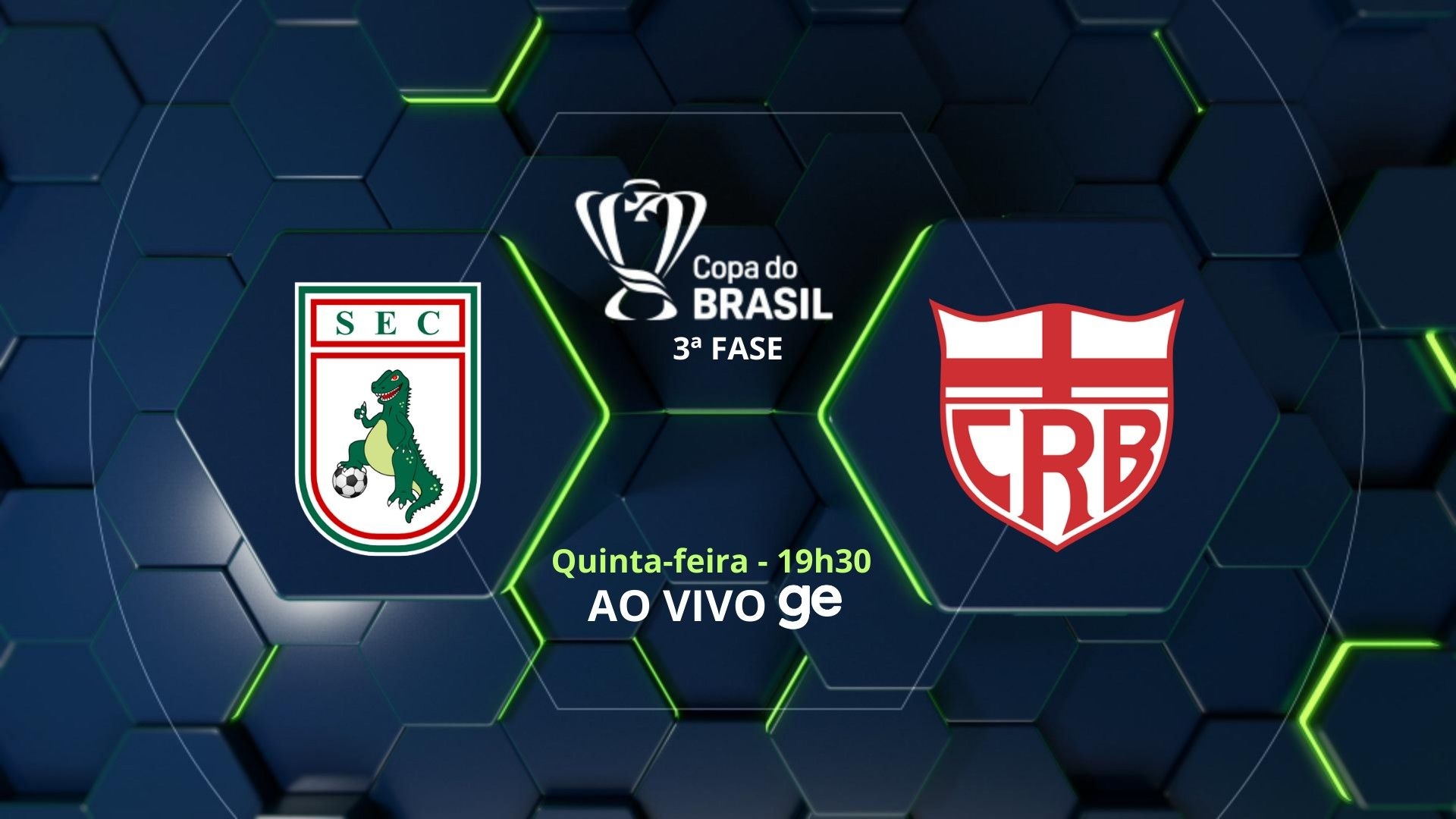 Sousa e CRB se enfrentam ao vivo na Copa do Brasil